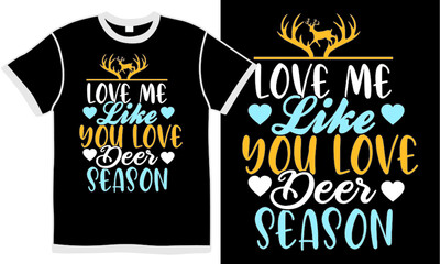 Obraz premium love me like you love deer season, couple - relationship, love deer, medium group of animals, deer graphic design
