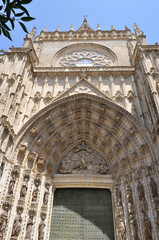 Obraz premium Architecture of the Cathedral of Seville, Spain