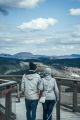 People on the top of mountain