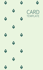 Poster, background with flowers and foliage of tulips. Ornament from silhouettes of spring flowers. Place for your text. Green color template for invitations and cards. Vector illustration