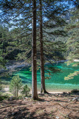 Green Lake ( Grüner See ), Styria, Austria, temporary lake with meltwater in Austria
