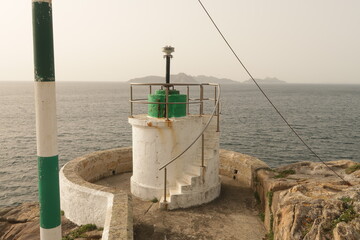 Faro con vistas a las Islas Cíes