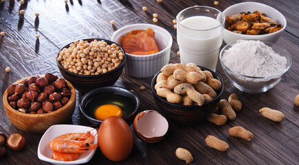 Composition with common food allergens