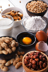 Composition with common food allergens