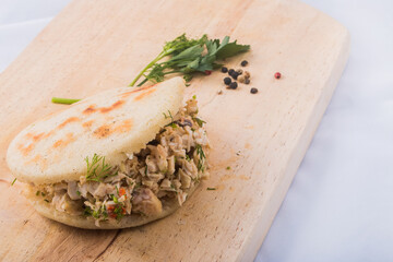 Arepas venezolanas de diferentes sabores