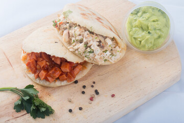 Arepas venezolanas de diferentes sabores