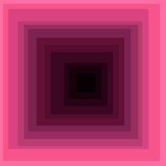 Fototapeta premium Pink tunnel vector and 3d shape. Tunnel darkens in the distance.