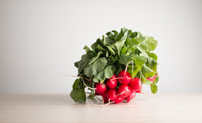 Rábanos cultivados orgánicamente