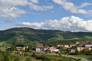 Fototapeta na wymiar Village Brussieu Rhône