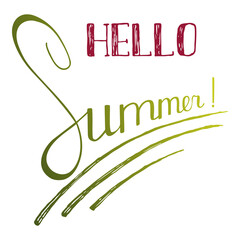 HELLO SUMMER lettering
