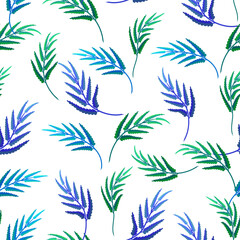Fern Leaves Seamless Pattern
