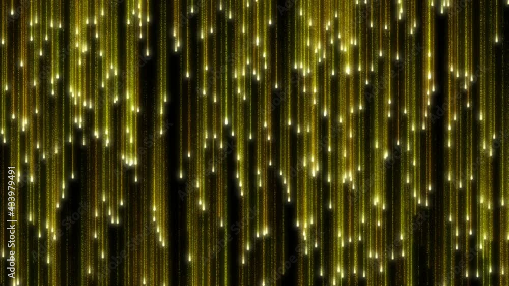 Aufkleber sci-fi abstract theme with gold glow lines structure and particle flow.