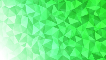 Obraz premium Vector Abstract Polygonal Geometric Triangle Background. Green geometric pattern. Abstract decorative backdrop can be used for wallpaper, pattern fills, web page background. Triangle surface textures.