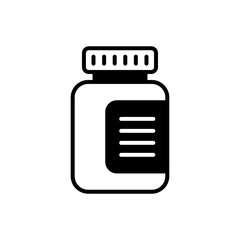 Jar Vector Solid Icon. EPS 10 FIle