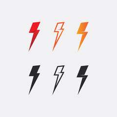 flash electric Vector lightning icon logo and symbols