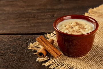 Bowl with hominy. Typical Brazilian food.
