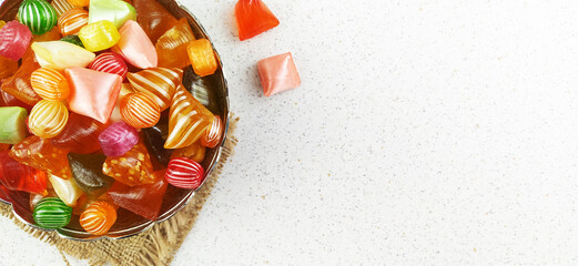 Traditional rock candy, Turkish Sweet Sugar Ramadan (Ramadan) Dishes.