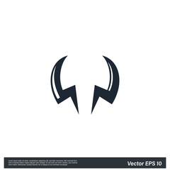 devil horn simple design element