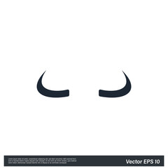 devil horn simple design element