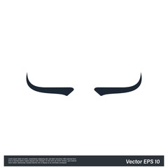 devil horn simple design element