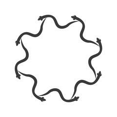 Esoteric symbols. Mystic and magic design with crystals, sun, stars, skull and moon.