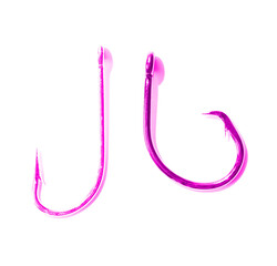3d render of a hook on a white background
