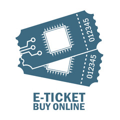 E-tickets vector icon