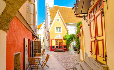 Tallinn old town, Estonia - obrazy, fototapety, plakaty