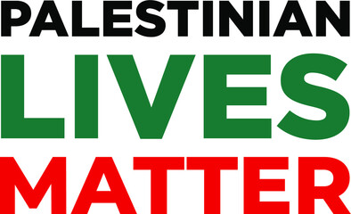  Palestinian lives matter modern creative banner, sign, design concept, social media post with green, red, and black text on a light abstract background