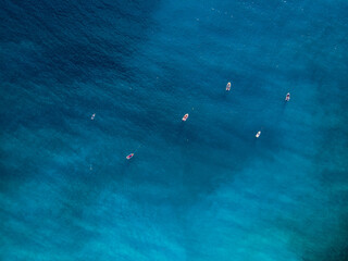 Boats, Kabak beach at Mediterranean sea in Turkey
