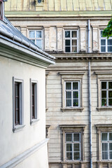 Fototapeta premium Elements of the facade of the building in the Parisian style