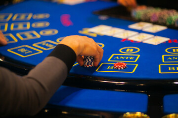 interiors of a modern casino