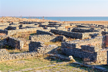 Fototapeta na wymiar Roman ruins of Histria citadel - Romania