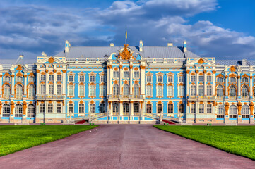 Catherine palace in Tsarskoe Selo, Pushkin, St. Petersburg, Russia
