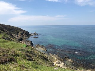 view of the coast of the sea