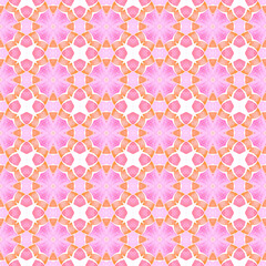 Striped hand drawn design. Orange delightful boho