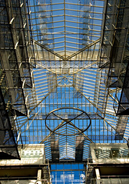 Intricate Skylight Of Victoria Coach Station, London 