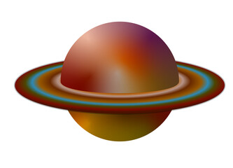 Shaded Ringed Planet icon