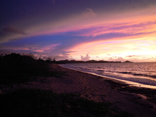 Purple Sunset over Dickenson Bay Antigua 
