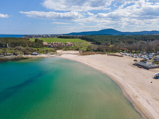 Aerial view of Arapya beach near town of Tsarevo, Bulgaria