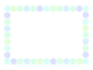 ふんわりドットのイラストフレーム