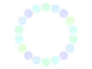 ふんわりドットのイラストフレーム