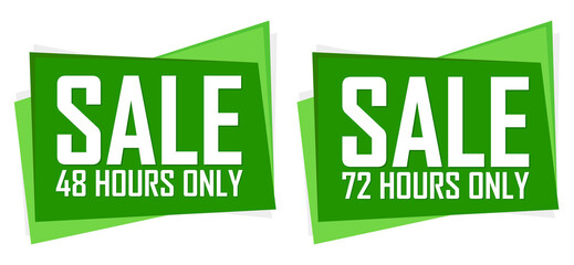 Sale banners design template, countdown discount tags, great promotion, vector illustration
