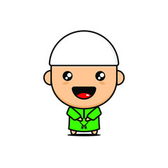 cute muslim boy cartoon