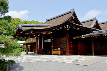 Naklejka premium 城南宮 前殿 京都市伏見区