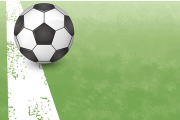 サッカーボールとゴールのイメージイラスト ベクター画像 Wall Mural Kintomo