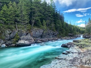 river in the mountains