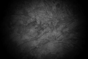 Old wall texture cement dark black gray  background abstract grey color design are light with white gradient background.