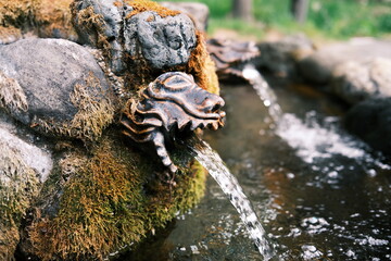 久慈渓流の湧き水