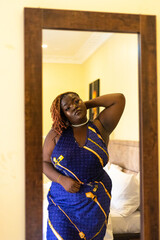 Fototapeta premium portrait of a woman’s mirror reflection 